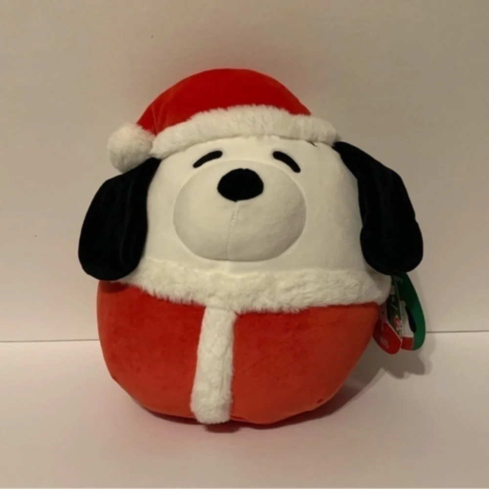 NWT. SQUISHMALLOWS Peanuts Holiday Snoopy 10” Plush